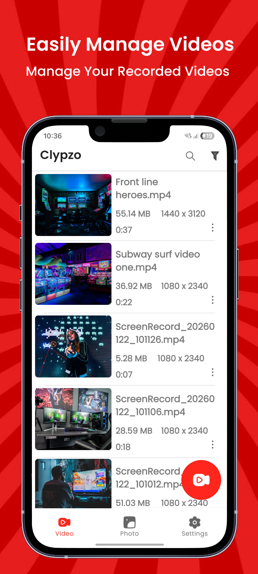 Clypzo screenshot - Audio options